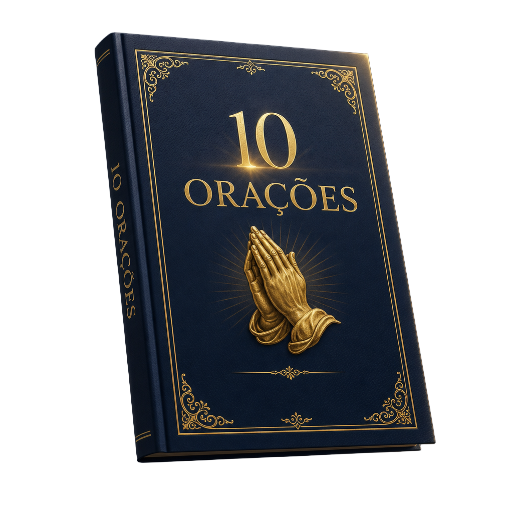 Capa do ebook 10 Orações em mockup 3D